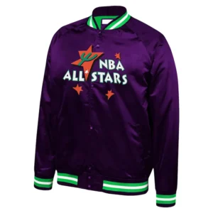 1995 NBA All-Star Game Lightweight Purple Satin Jacket