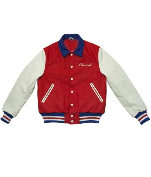 4Hunnid Red and White Jacket