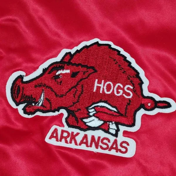 80’s Arkansas Razorbacks Red Bomber Jacket