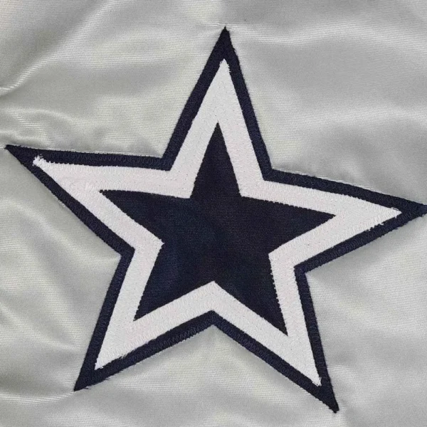 80’s Dallas Cowboys Silver Bomber Jacket