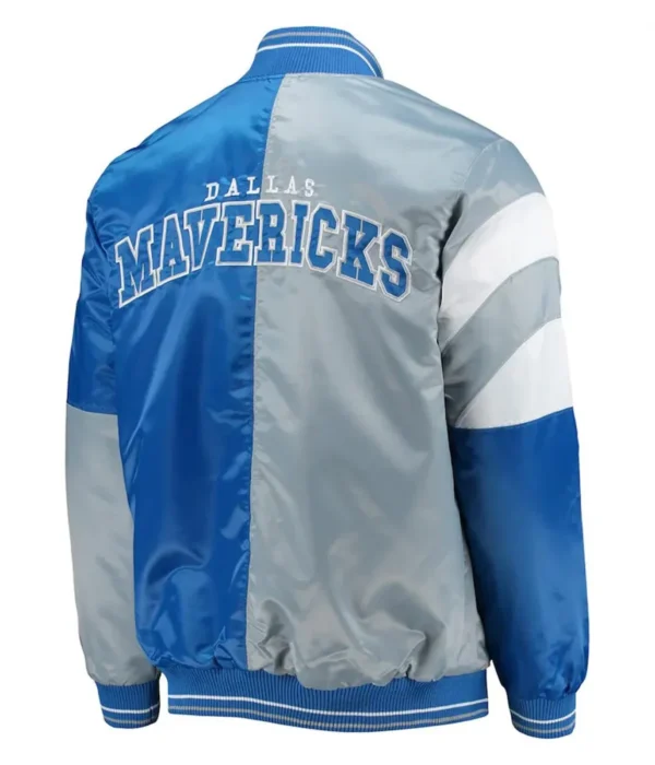 75th Anniversary Leader Dallas Mavericks Satin Color Block Jacket - Image 2