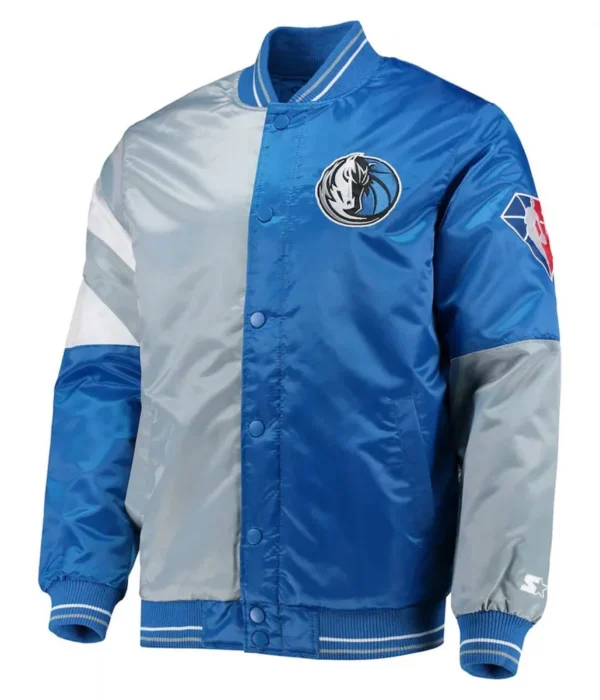 75th Anniversary Leader Dallas Mavericks Satin Color Block Jacket
