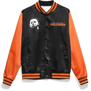 1978 Halloween Satin Black and Orange Jacket