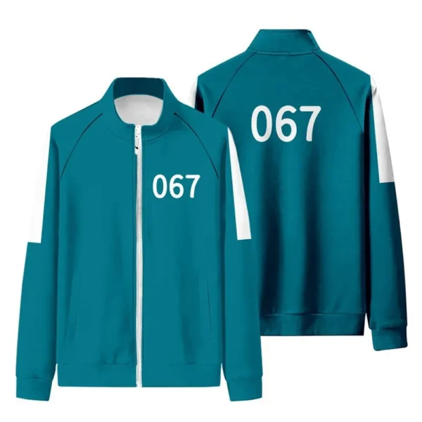 067 Ji-Yeong Squid Game Green Track Jacket - Image 2