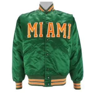 80’s Miami Hurricanes Green Jacket