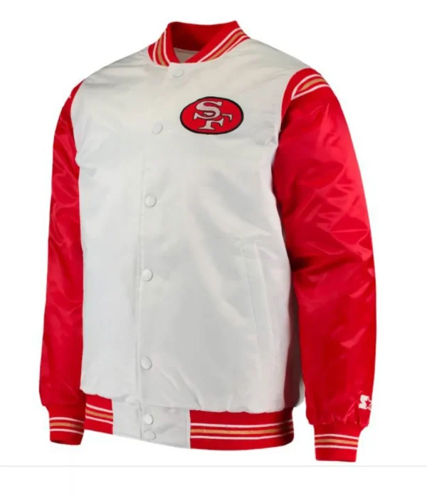 49ers San Francisco Red and White Starter Varsity Jacket
