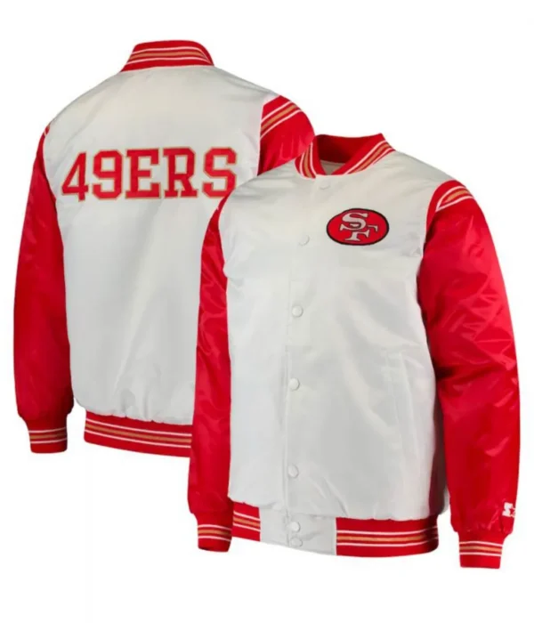 49ers San Francisco Red and White Starter Varsity Jacket