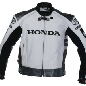 HONDA Motorbike Sprort Men Leather Jacket