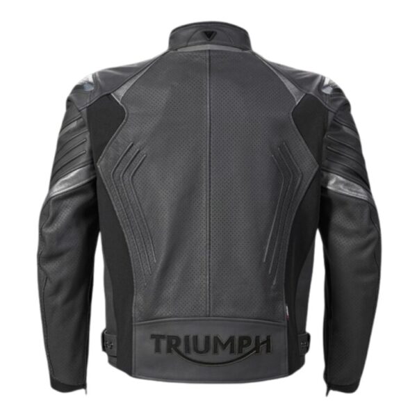 Triumph Triple Perforated Leather Jacket - Image 2