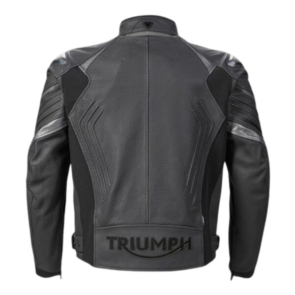 Triumph Triple Perforated Leather Jacket - Image 2