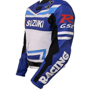 Suzuki GSXR Motorbike Leather Racing Jacket