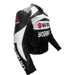 Suzuki Branded Men Motorcycle Leather Jacket