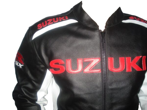 MotoGP Suzuki Motorbike Leather Jacket