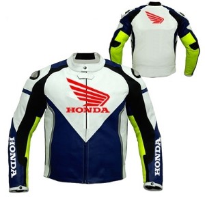 Honda Cowhide Motorbike Leather Jacket
