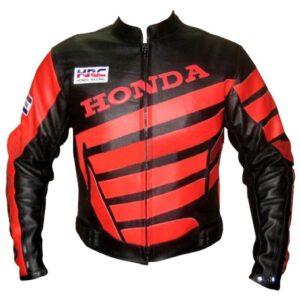 Honda Motorbike Sports Cowhide Leather Jacket