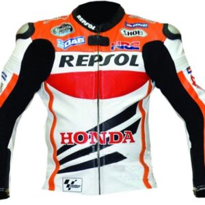 HONDA Repsol Motorbike Men Leather Jacket