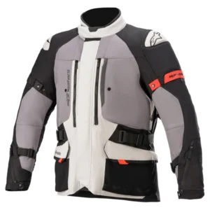 ALPINESTARS KETCHUM GORE-TEX MOTORCYCLE WATERPROOF JACKET ICE GREY BLACK