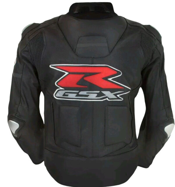 Suzuki Branded Men Motorbike Leather Jacket - Image 3