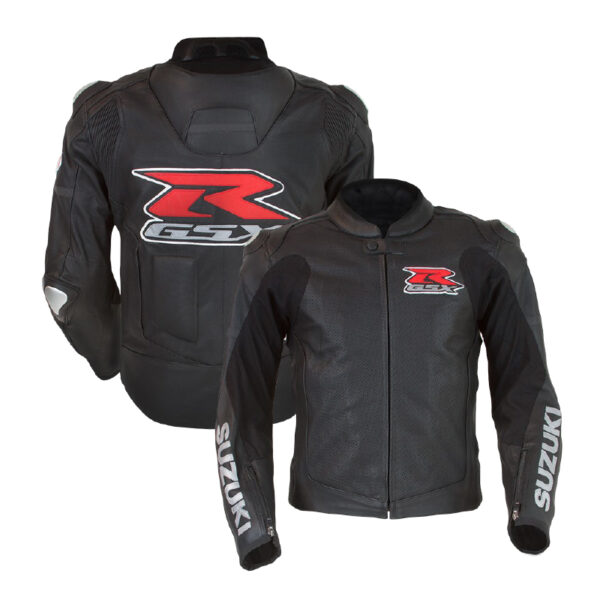 Suzuki Branded Men Motorbike Leather Jacket