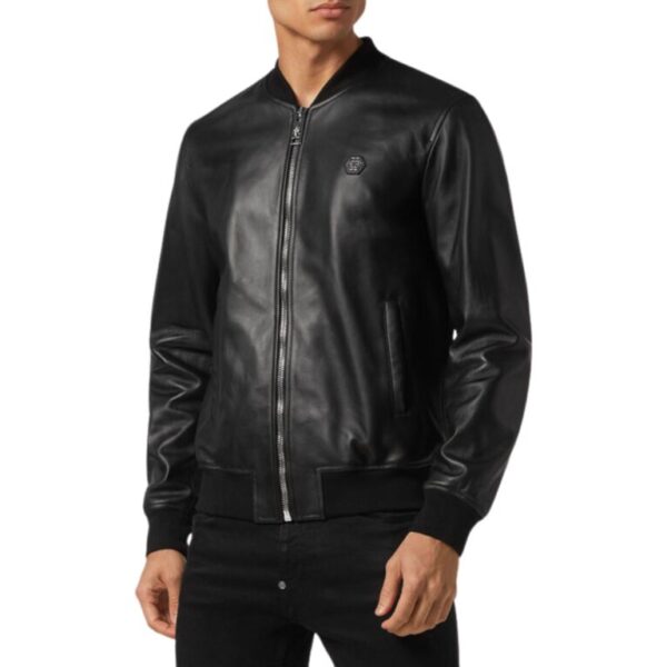 PHILIPP PLEIN LEATHER BOMBER BILLY JACKET - Image 2