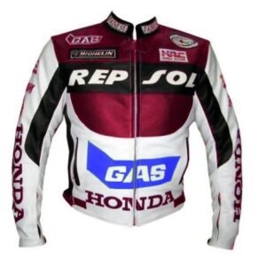 HONDA Repsol GAS Motorbike Leather Jacket