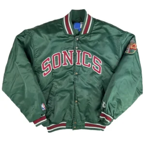 90’s Seattle Supersonics Green Jacket