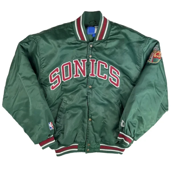 90’s Seattle Supersonics Green Jacket