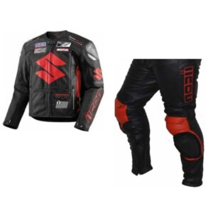 SUZUKI Motorcycle Sport Leather Suit BSM 2767