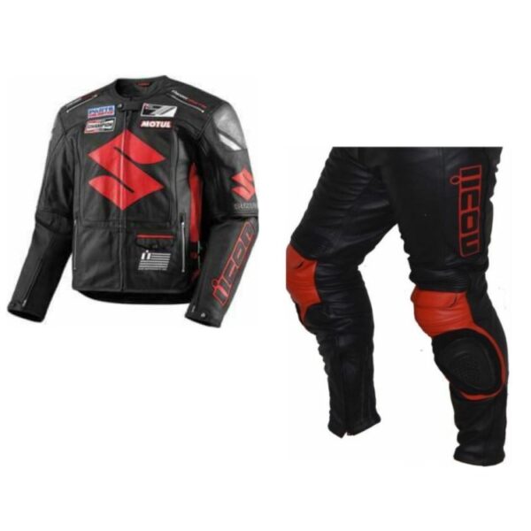 SUZUKI Motorcycle Sport Leather Suit BSM 2767