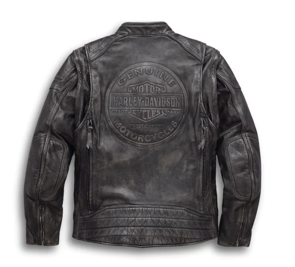 HARLEY DAVIDSON DAUNTLESS CONVERTIBLE 2 IN 1 LEATHER JACKET