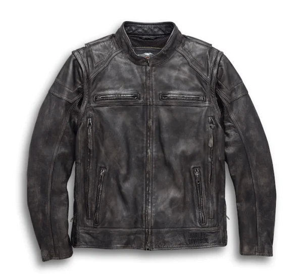 HARLEY DAVIDSON DAUNTLESS CONVERTIBLE 2 IN 1 LEATHER JACKET