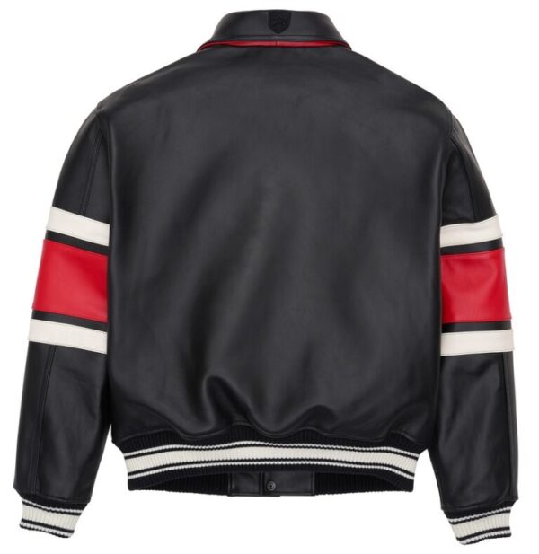 Avirex Legend Leather Jacket Black - Image 2