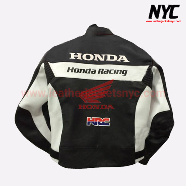 Honda Biker HRC Leather Motorcycle Racing Jacket