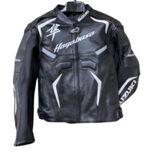 SUZUKI HAYABUSA MOTORBIKE RACING LEATHER JACKET
