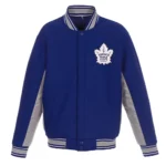 Accent Toronto Maple Leafs Varsity Royal/Gray Wool Jacket