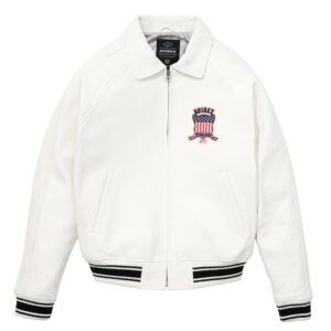 Avirex Leather Jacket Snow White