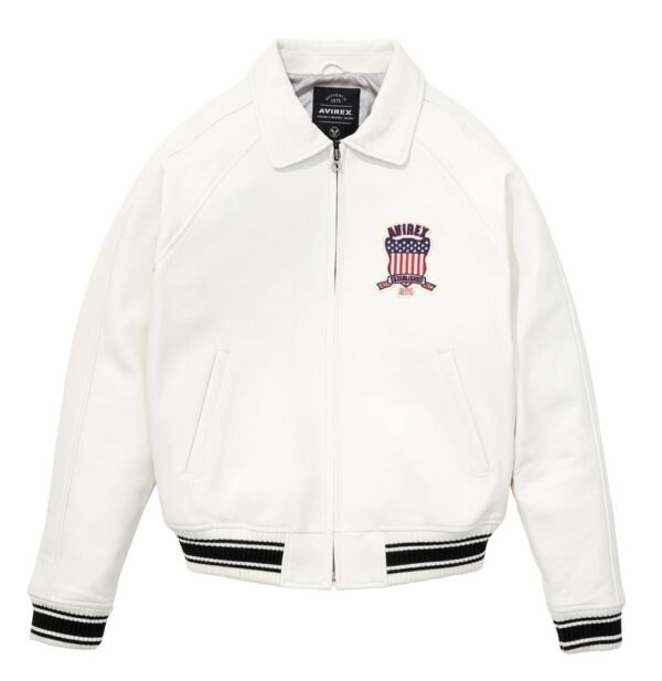 Avirex Leather Jacket Snow White