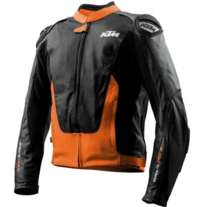 Red bull KTM Motorcycle Racing Leather Jacket