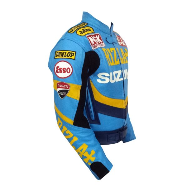 Suzuki Men Motorbike Leather Jacket