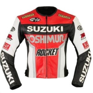 Suzuki GSXR Racing Motorbike Leather Jacket